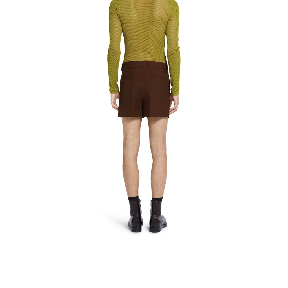Wool twill shorts - 4