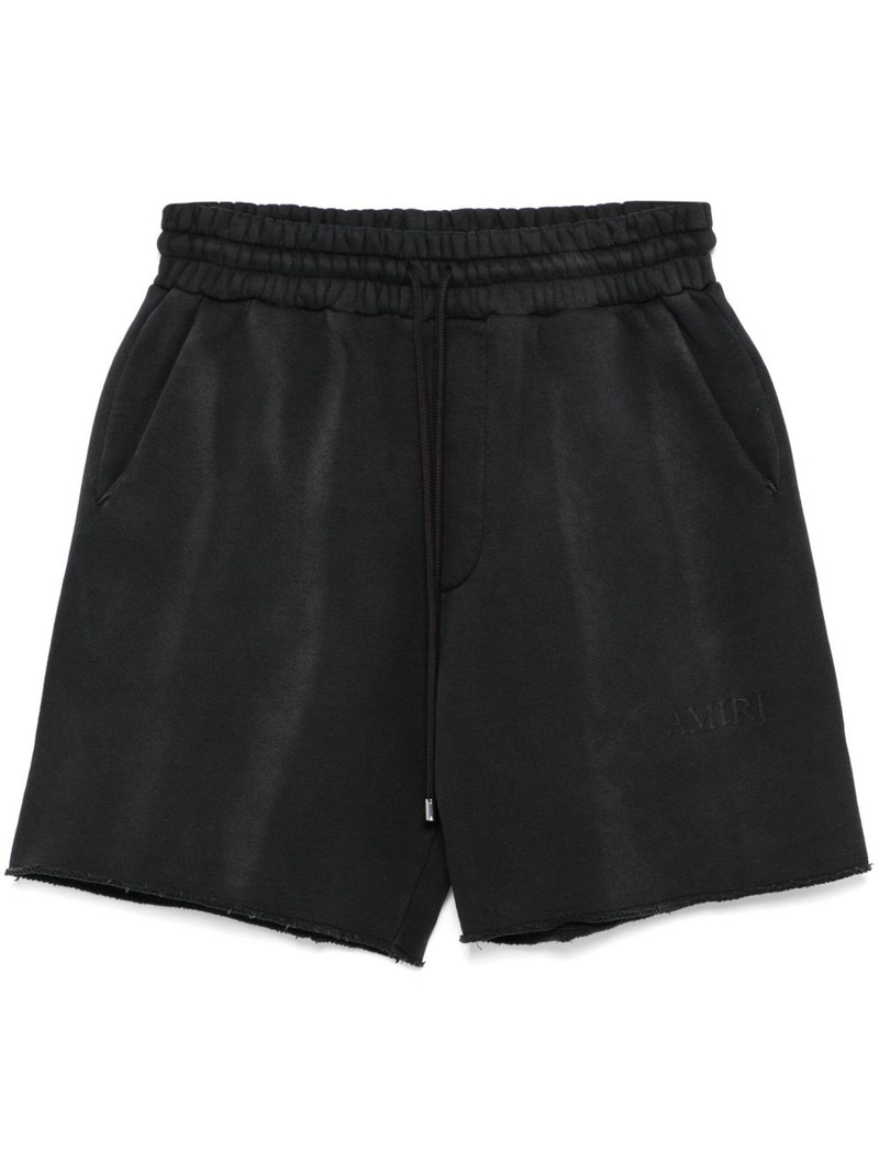 logo-embroidered track shorts 1
