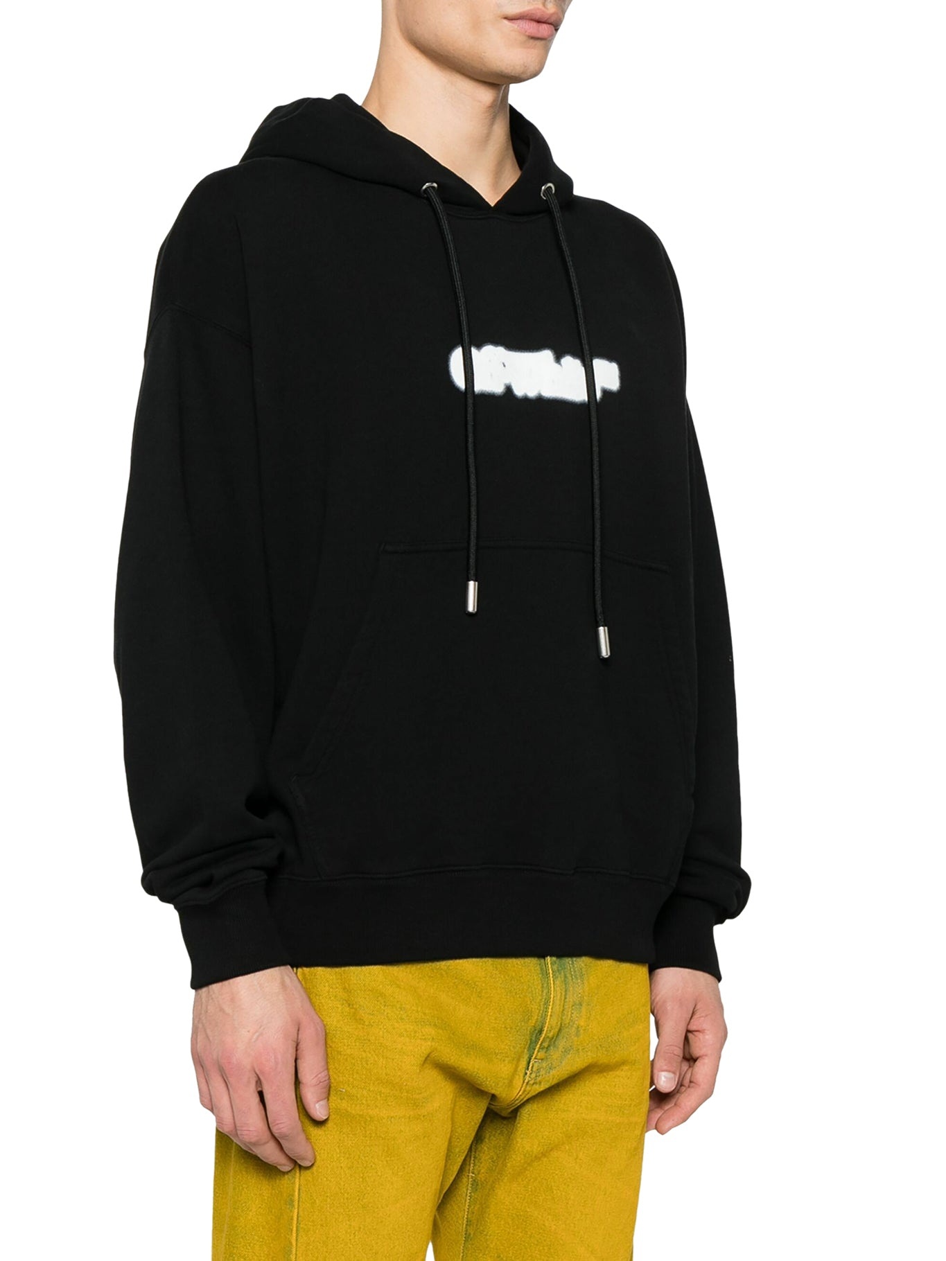 緊急セール【Off-White】Spray arrow hoodie★送料関税込 OFF-WHITE Spray Marker Arrows Zip Up Hoodie Black Men's