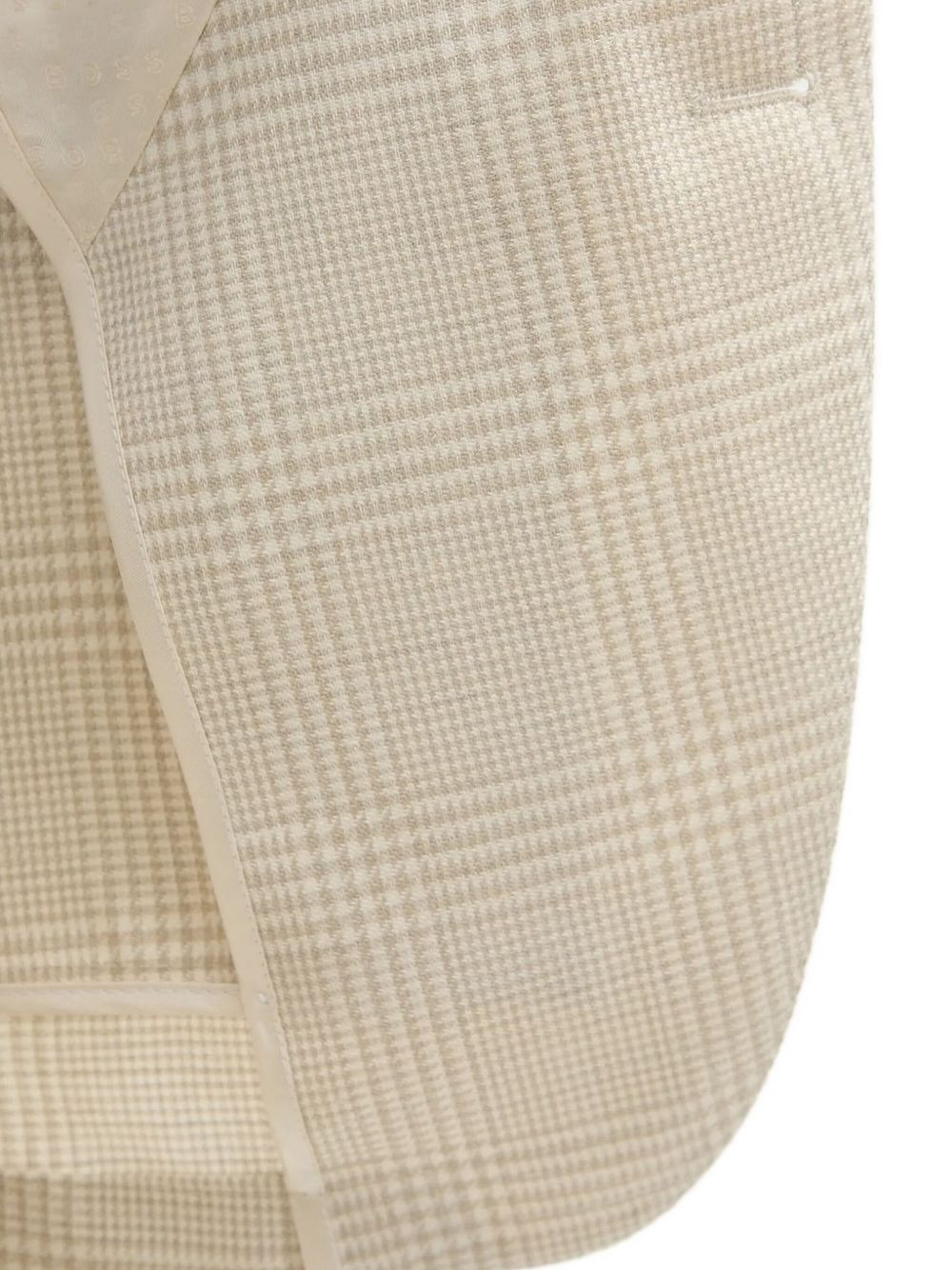checked single-breasted blazer - 4