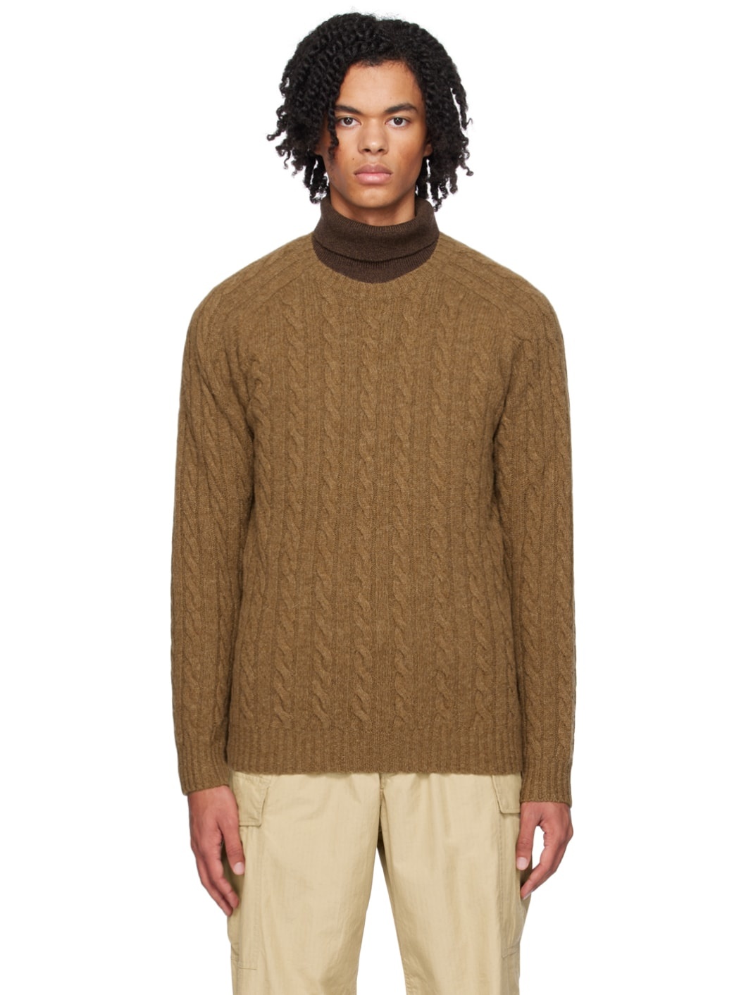 Brown Crewneck Sweater - 1