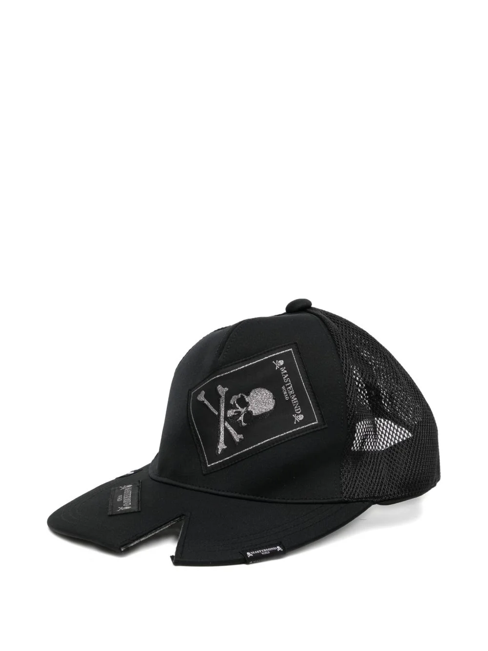 logo-patch mesh cap - 1