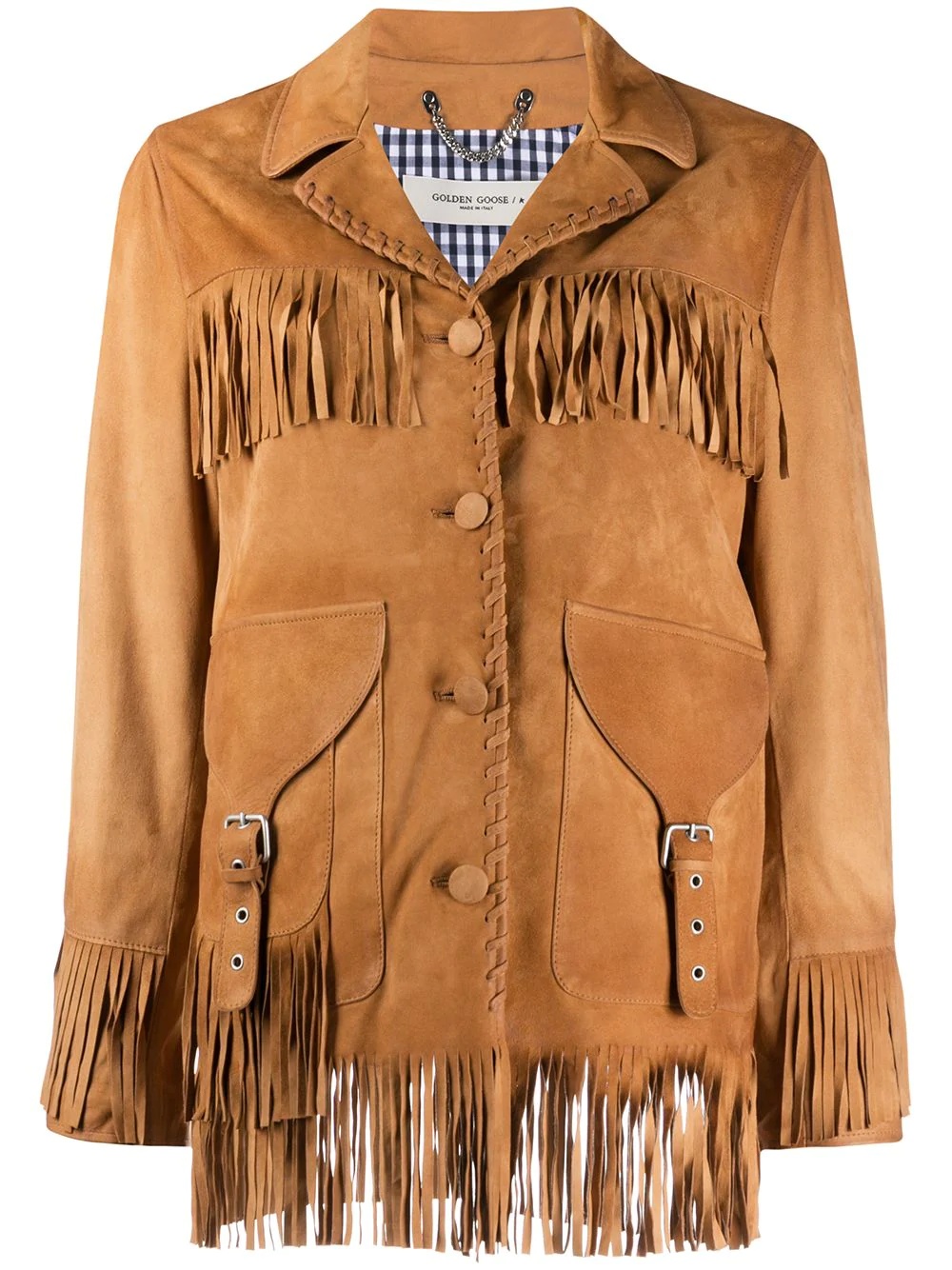 Esperanza fringed leather jacket - 1