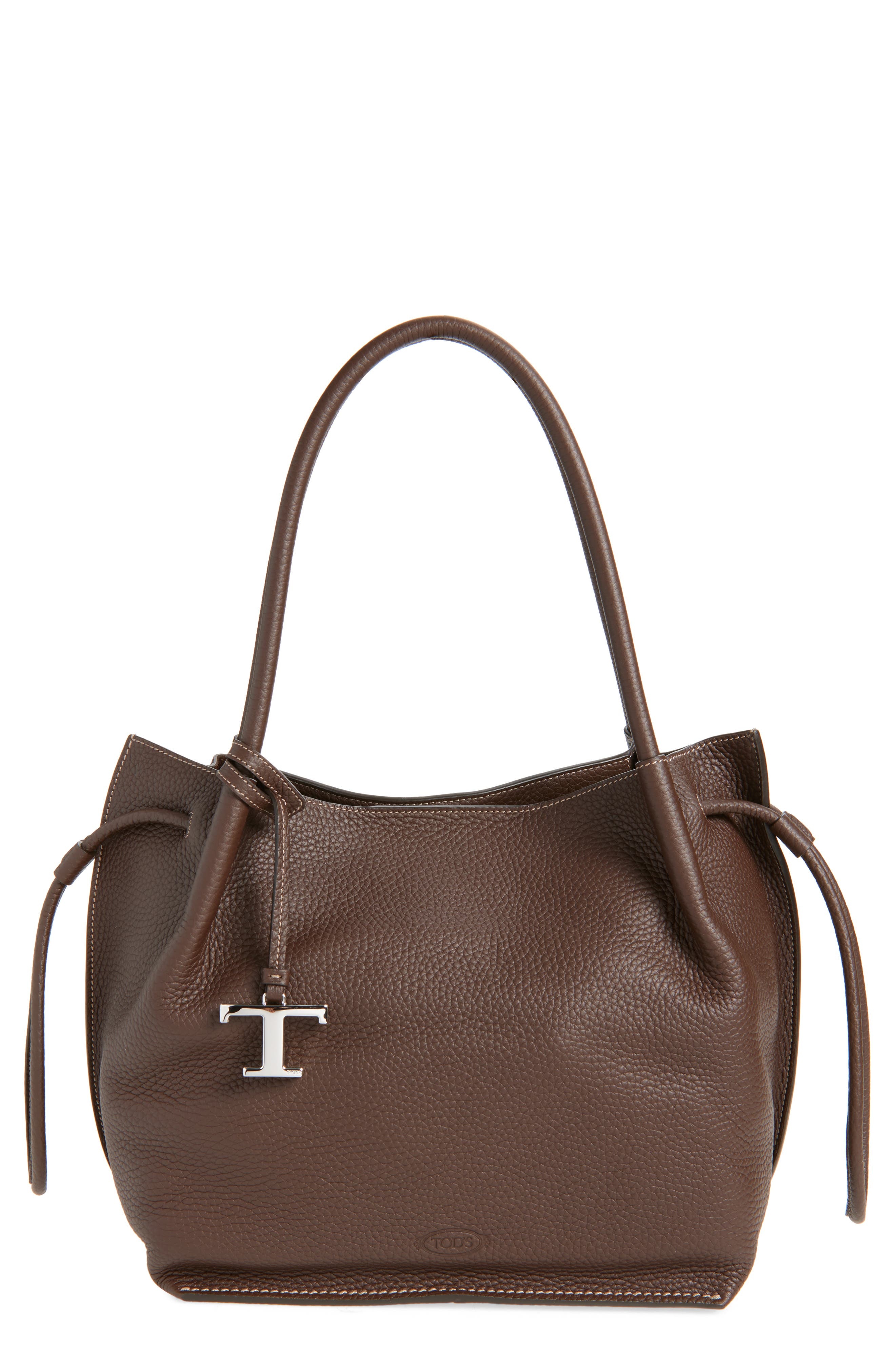 Tod's Small Buz Leather Bucket Bag in Marrone Africa at Nordstrom - 1
