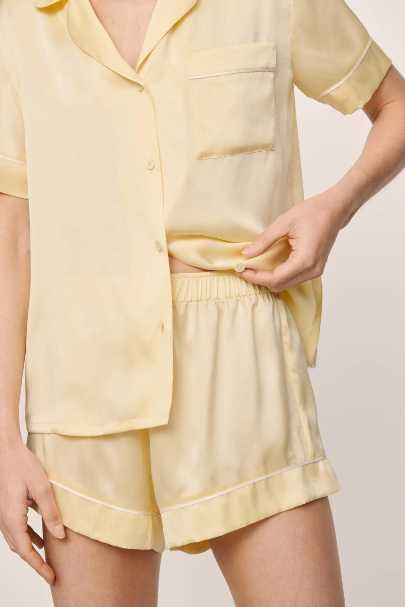 eberjey Inez Washable Silk Short PJ Set outlook