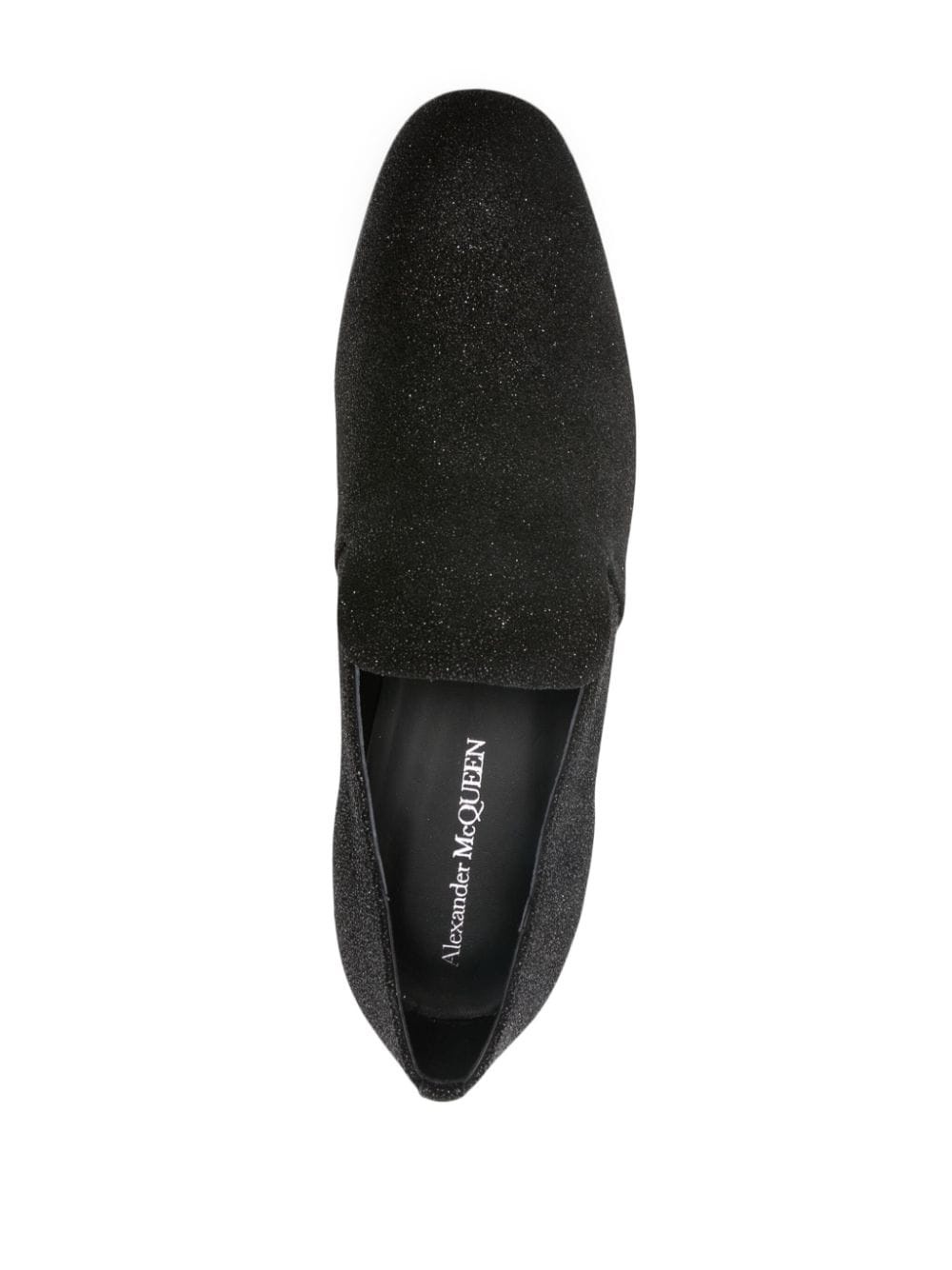 glitter leather slippers - 4
