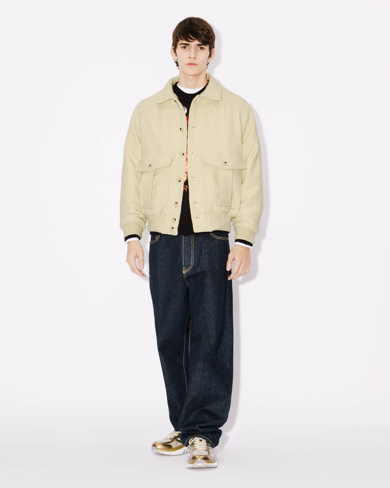 'KENZO Varsity' cable knit jacket 5