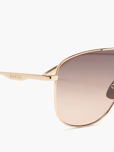 GUCCI Aviator metal sunglasses outlook