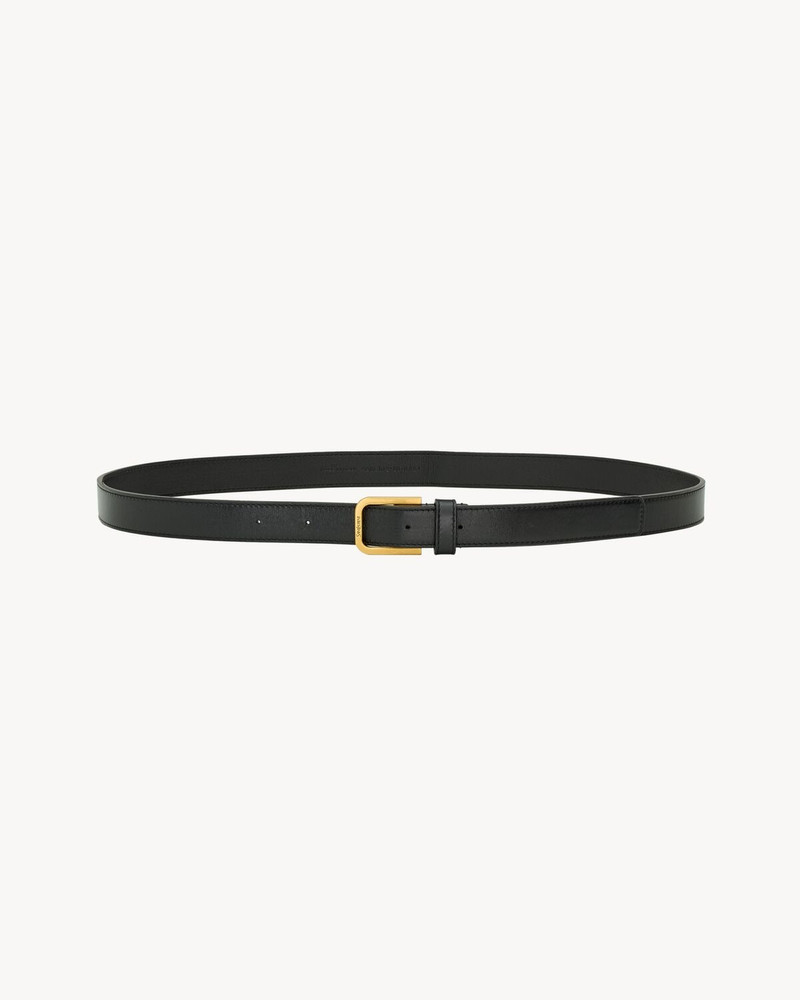 SAINT LAURENT MINIMAL BELT IN SMOOTH LEATHER outlook