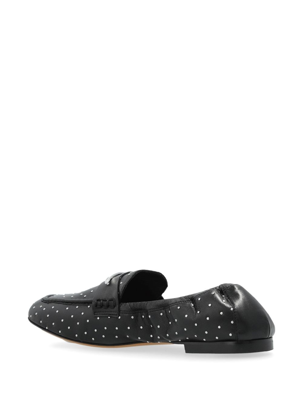 studded leather loafers - 3