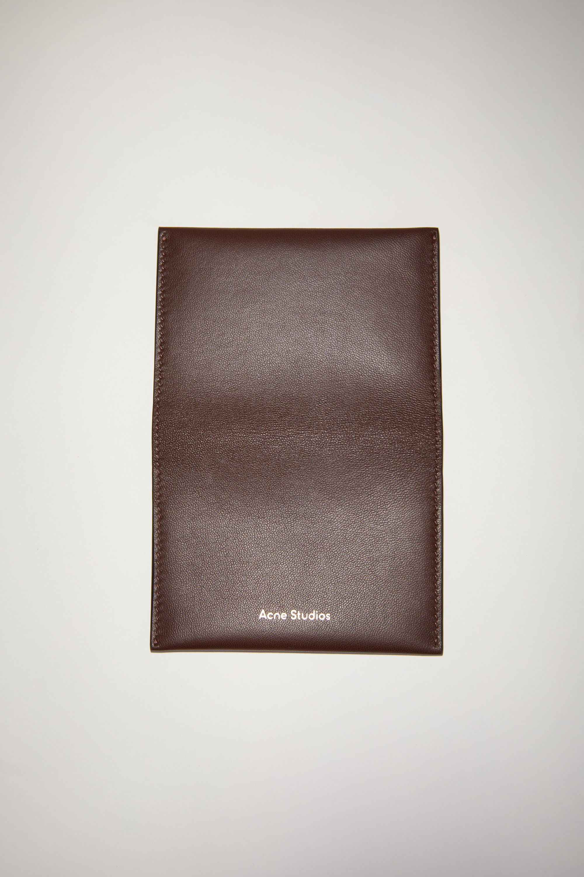 Leather card case - Dark brown - 3