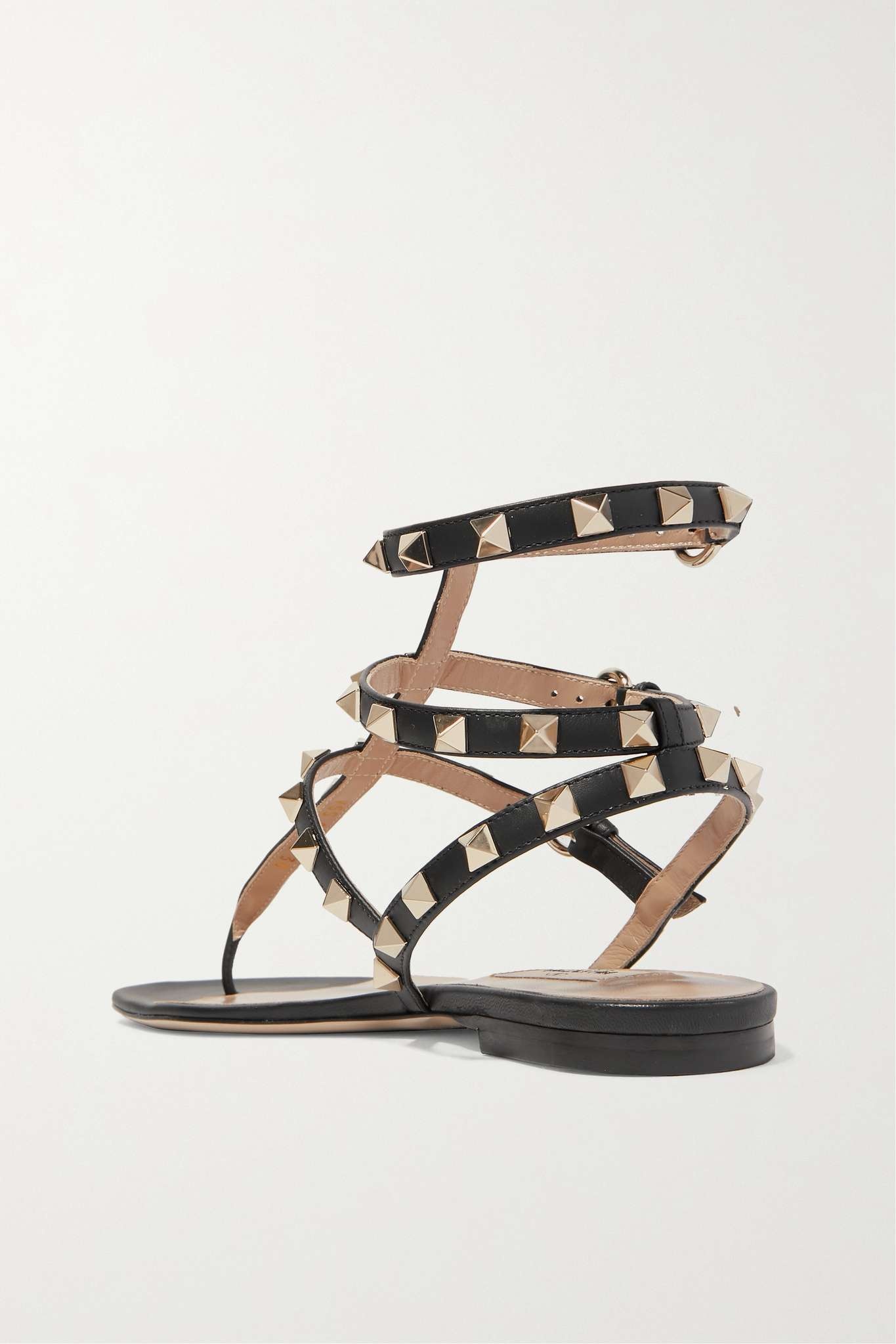 The Rockstud leather sandals - 3