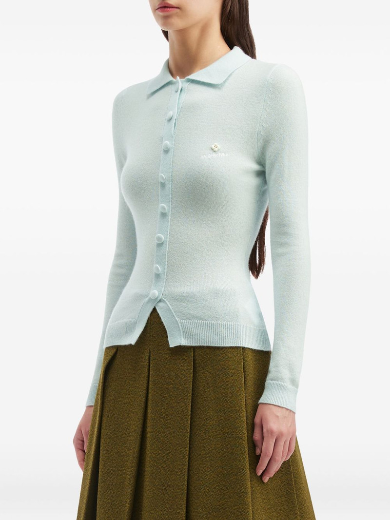 Buttoned collared cardigan 3