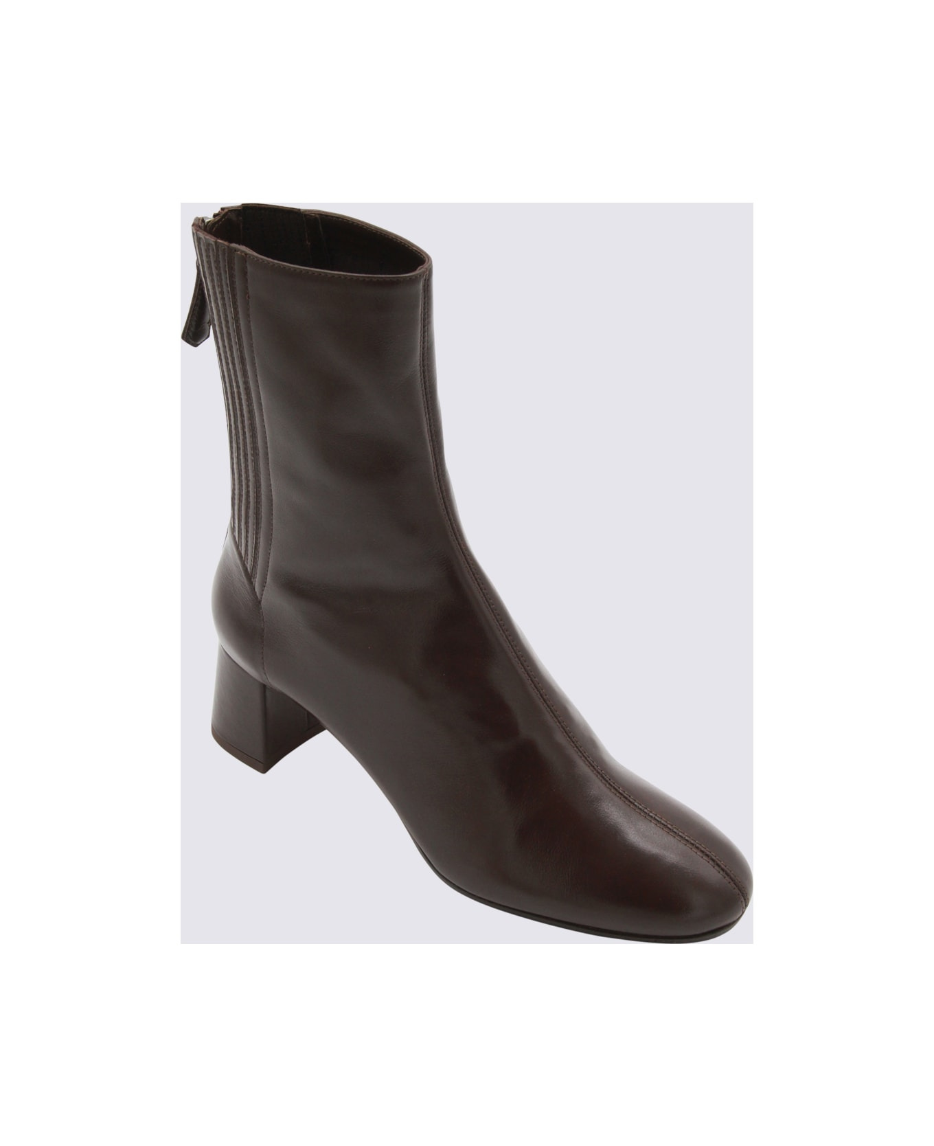 Brown Leather Saint Honore Boots - 4
