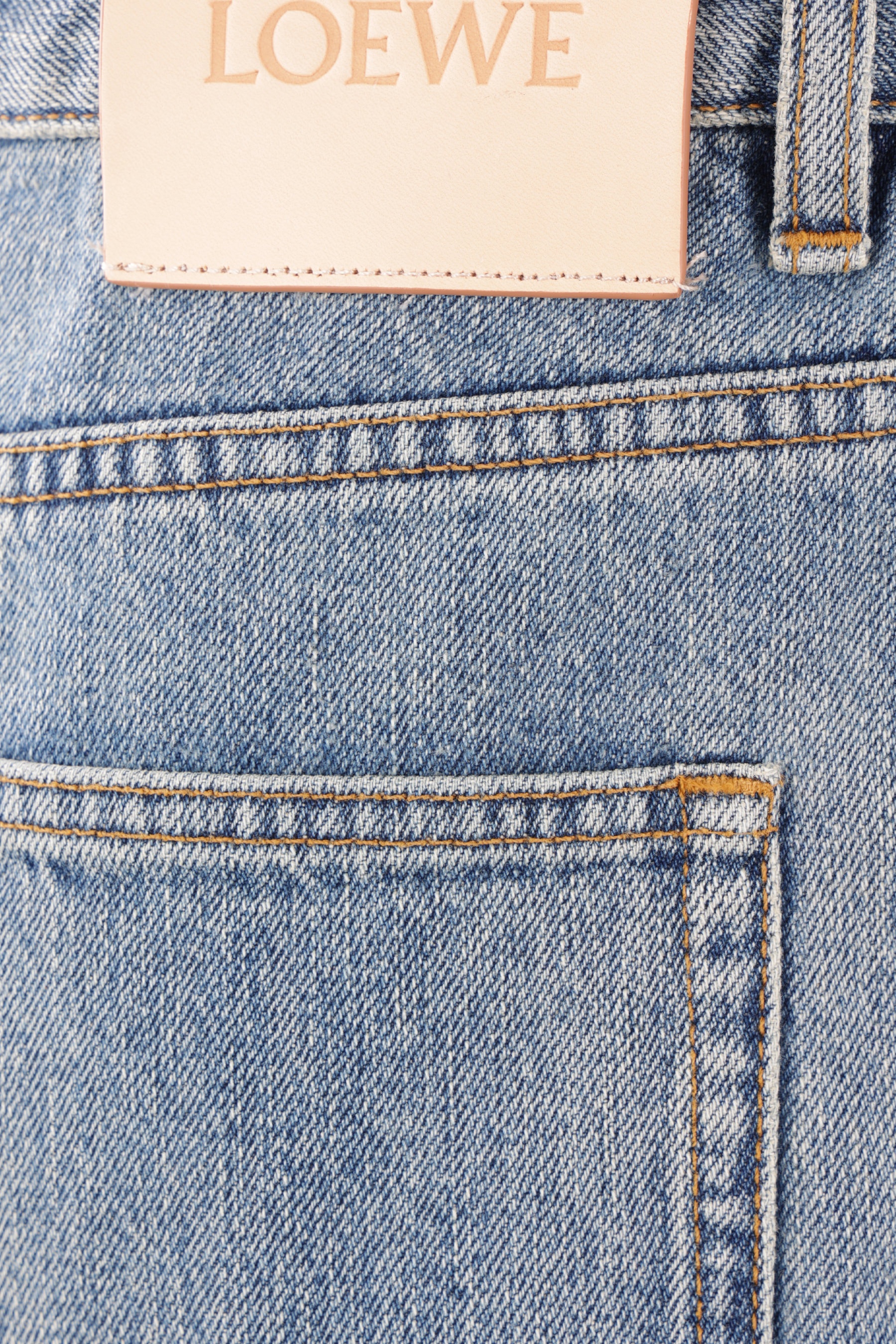 Loewe DENIM HIGH-WAISTED JEANS | tizianafausti | REVERSIBLE