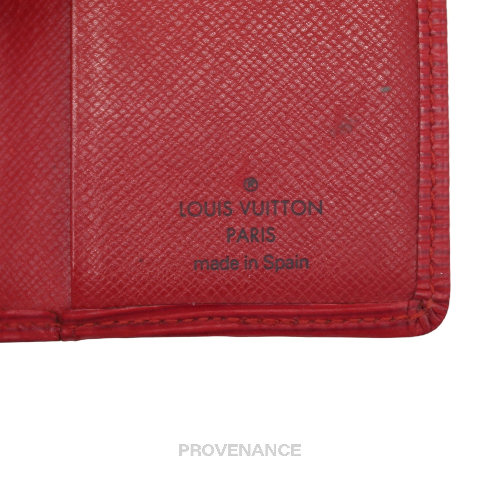 Louis Vuitton Pocket Organizer Wallet - Red Epi Leather - 8