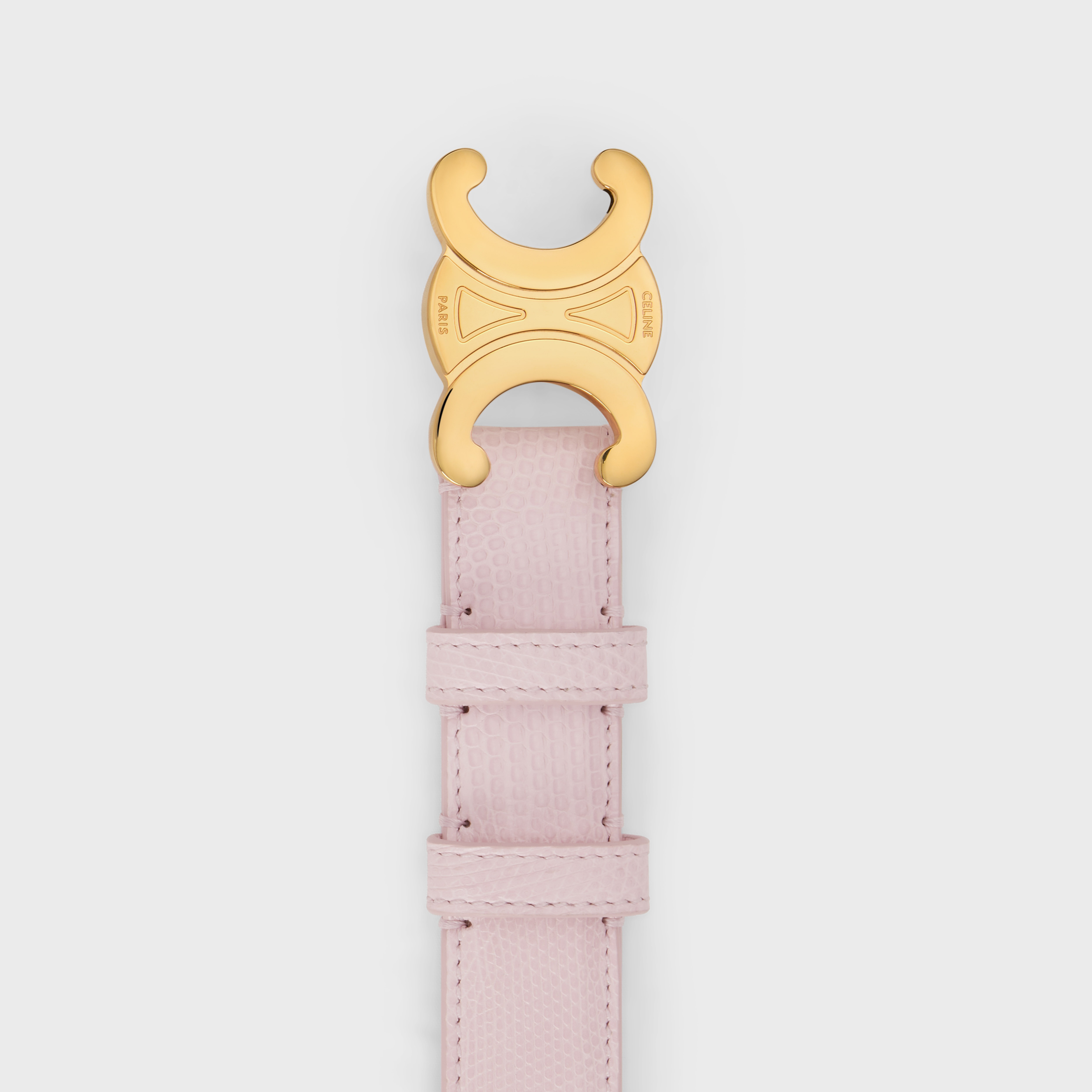 Medium Triomphe Belt in Lizard - 2