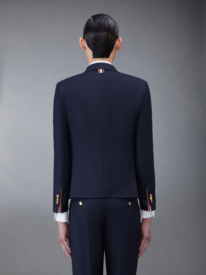 Thom Browne Navy Super 120s Twill High Armhole Sport Coat outlook