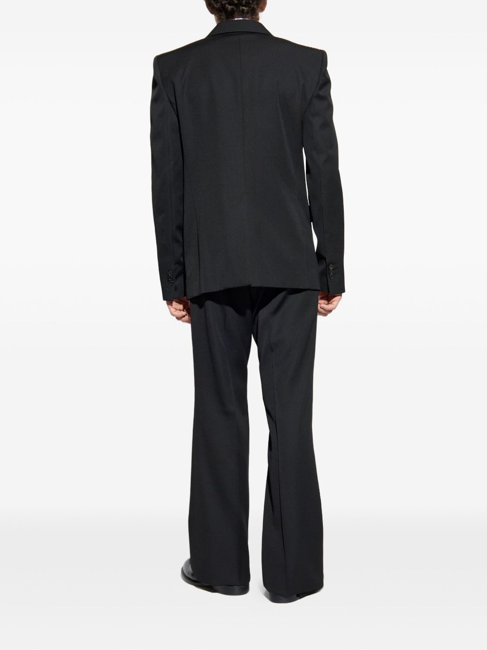 double-breasted wool suit - 3