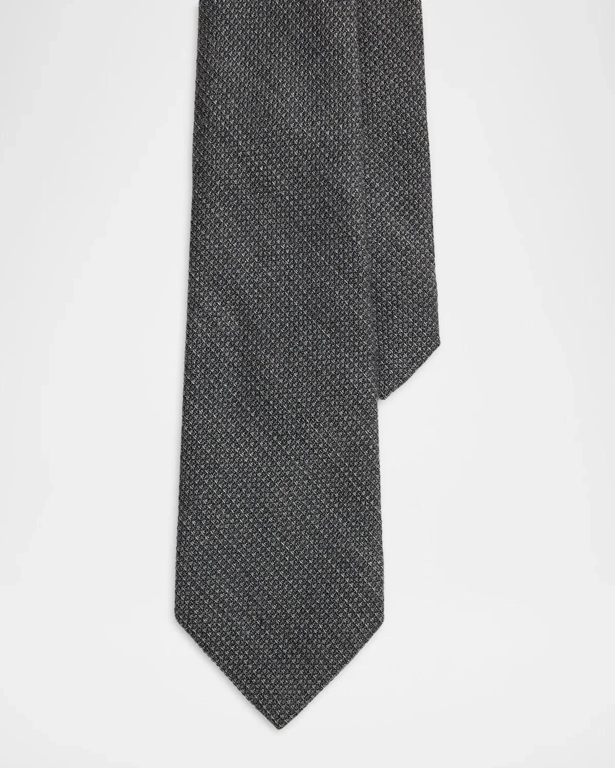 Men's Textured Wool-Silk-Cashmere Tie - 1