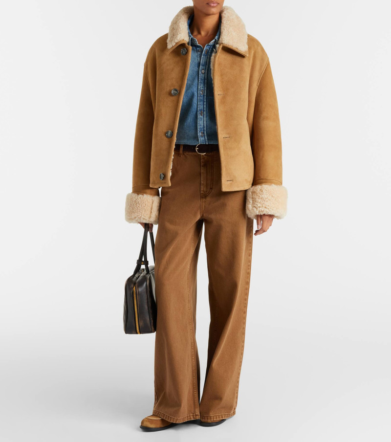 AMI Paris Cotton twill wide-leg pants outlook