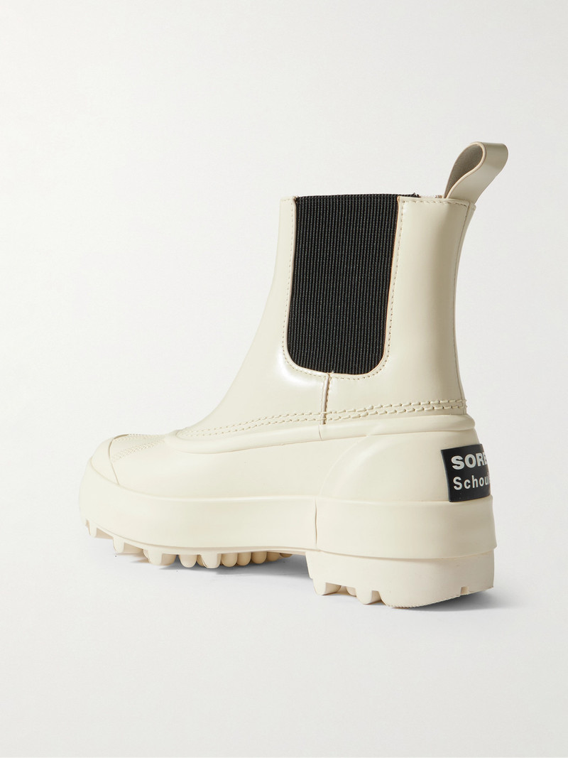 + Sorel Caribou Leather And Rubber Platform Chelsea Boots 3