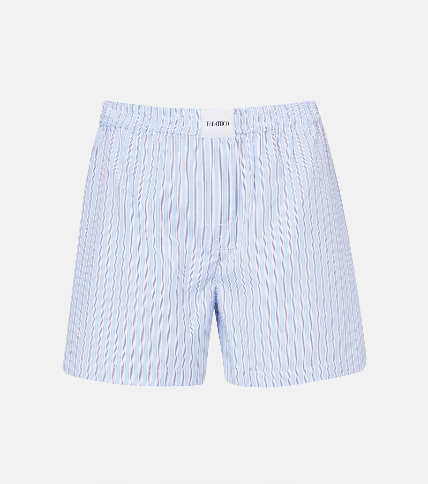 Striped cotton shorts - 1