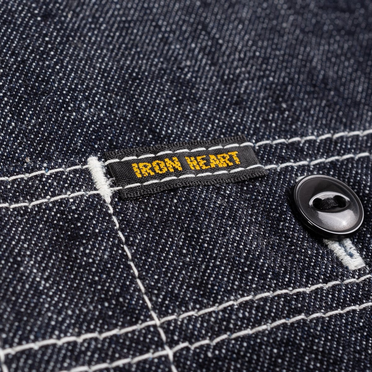 IHSH-322-IND 10oz Selvedge Denim Work Shirt - Indigo - 10