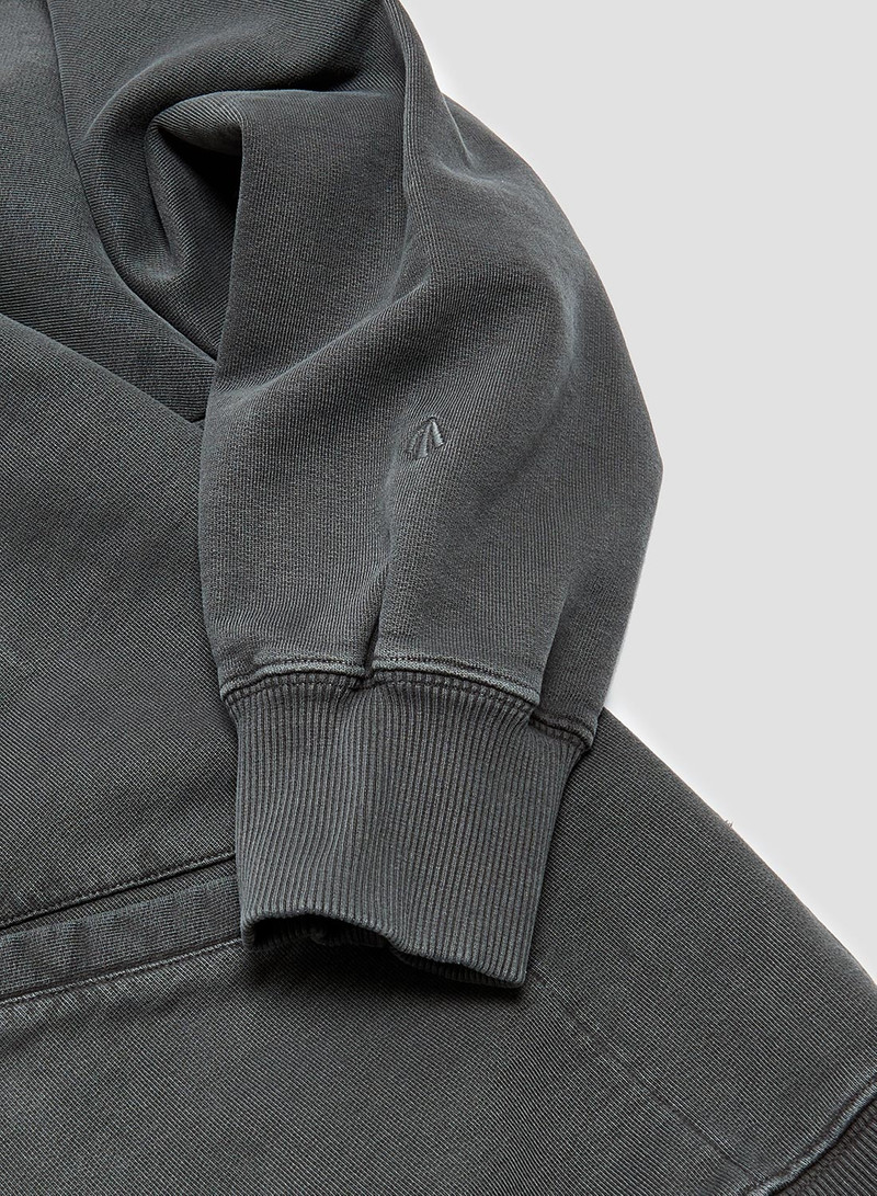 Embroidered Arrow Zip Hoodie in Black 9