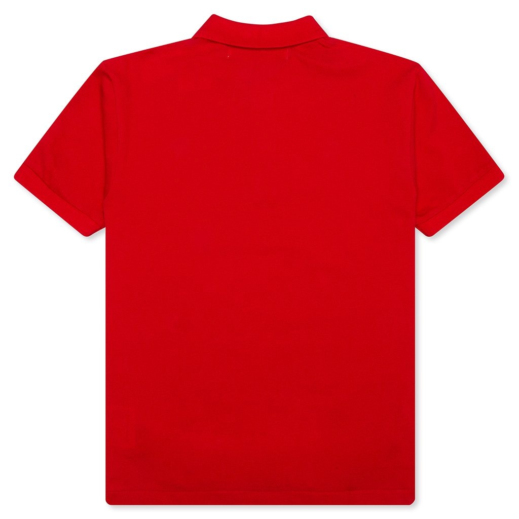 COMME DES GARCONS PLAY POLO SHIRT - RED - 2