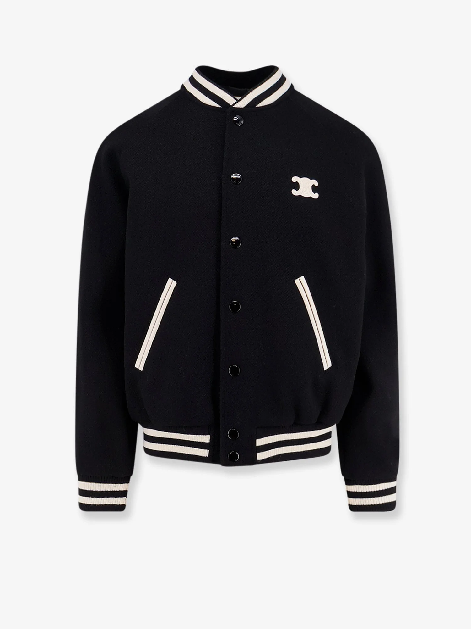 Celine Men Triomphe Teddy Wool Bomber - 1