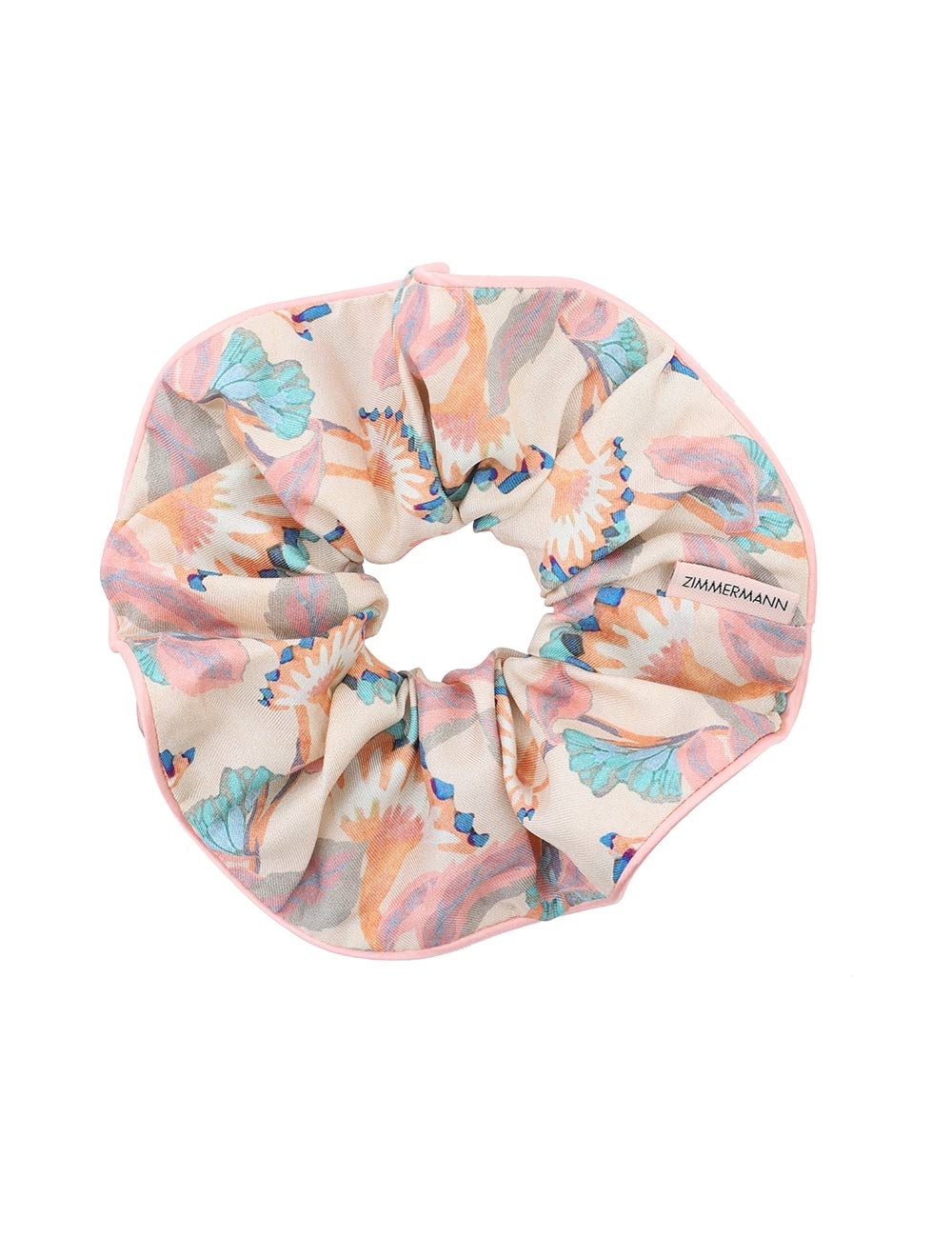PRINTED SILK SCRUNCHIE - 1