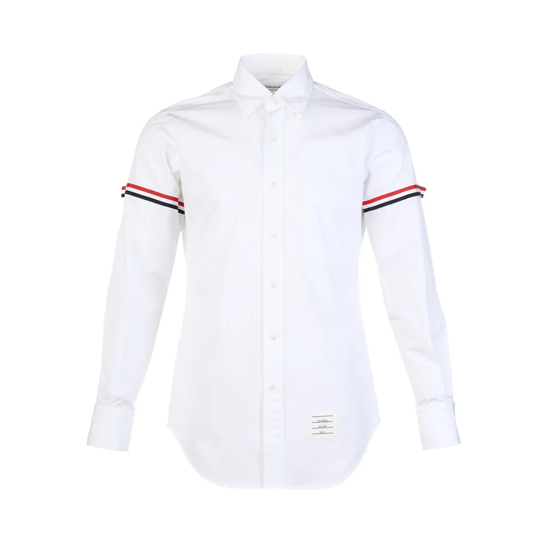 Long Sleeve Point Collar Shirt - 1