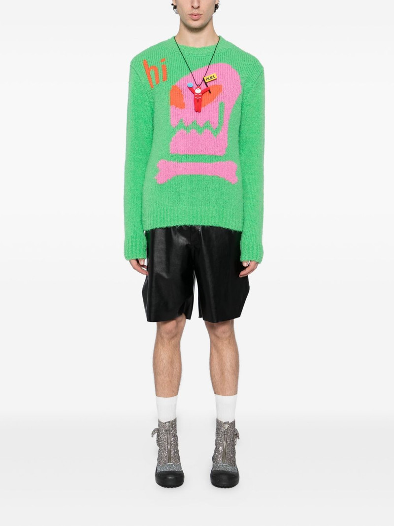 Walter Van Beirendonck alien-intarsia jumper outlook
