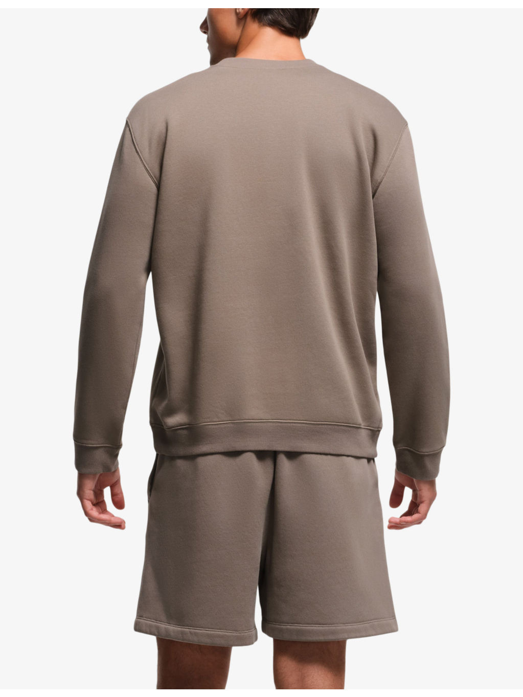 Classic crewneck lounge cotton-blend sweatshirt - 4