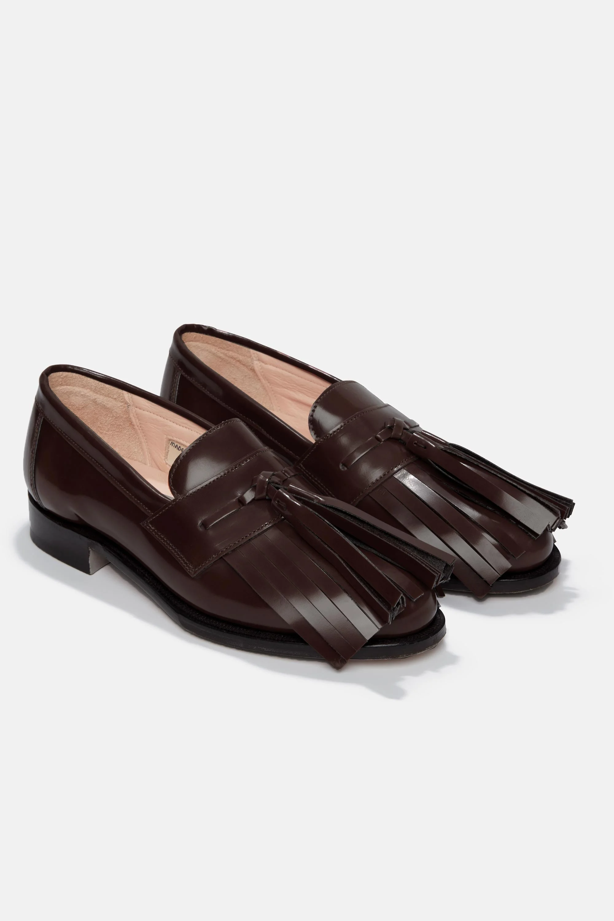 Grenson X Emilia Wickstead Grenda Loafer In Dark Brown Leather - 1