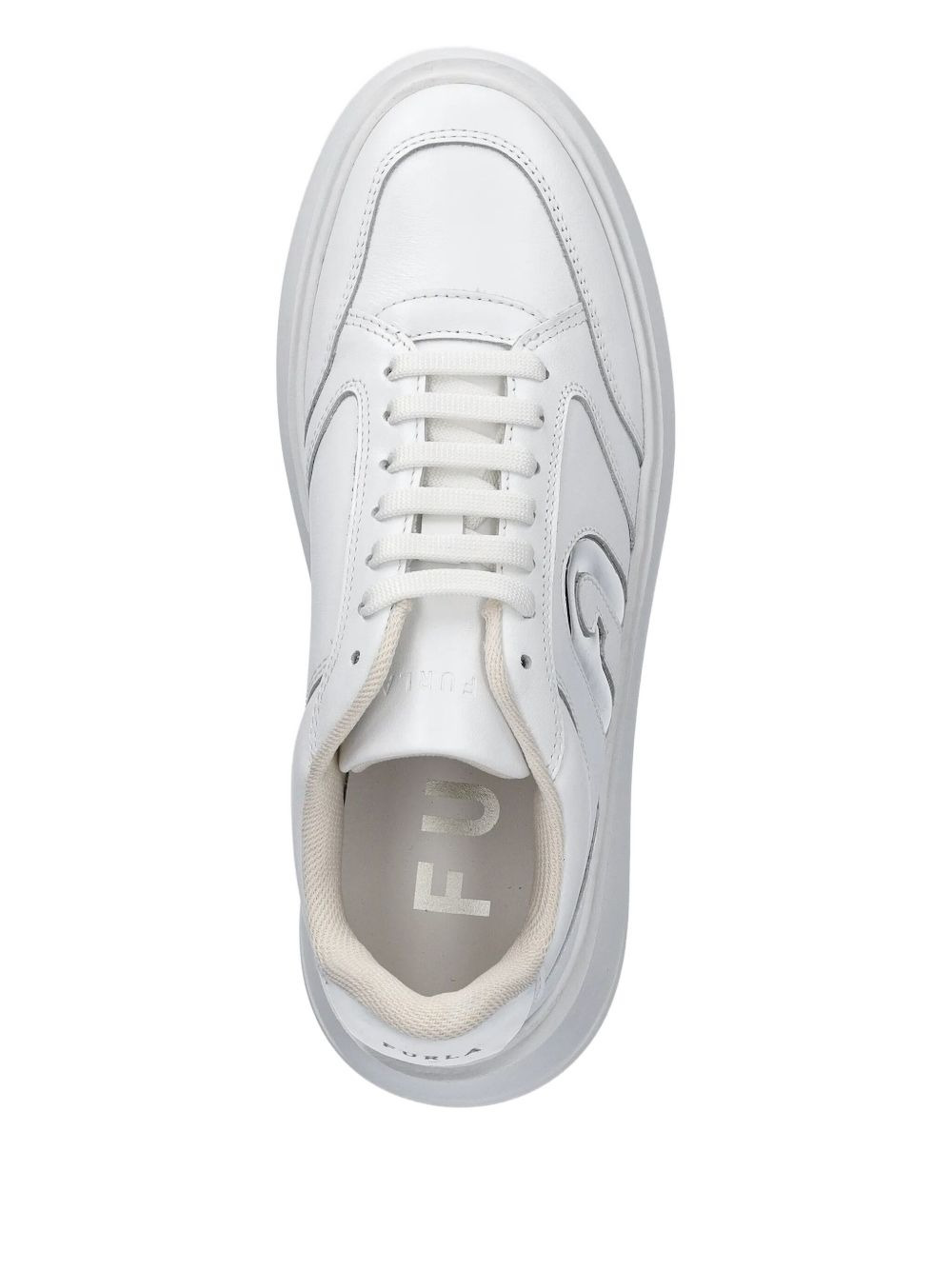 logo-plaque platform sneakers - 2