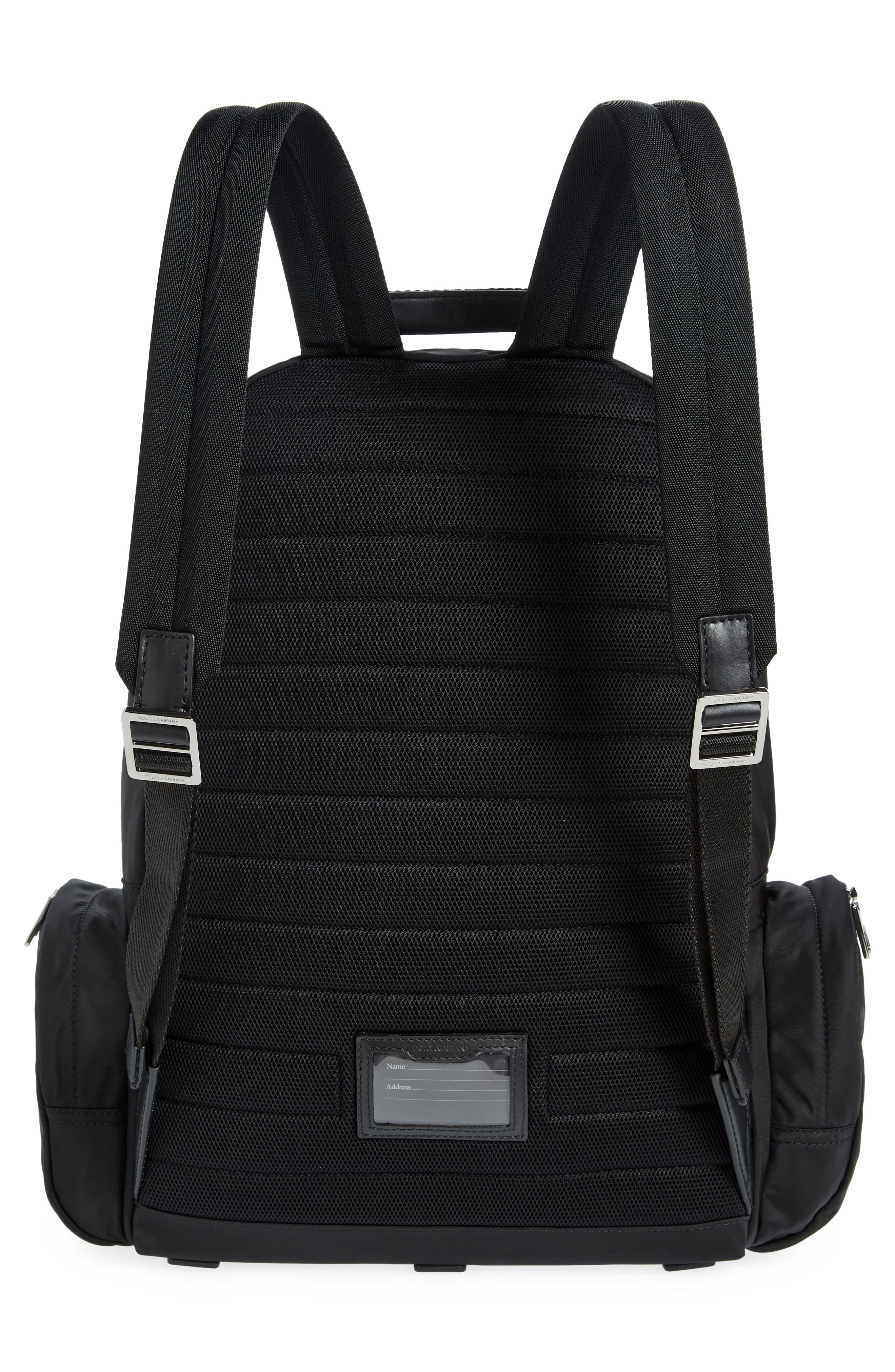 Dolce&Gabbana Logo Backpack in Black/Blac at Nordstrom - 2