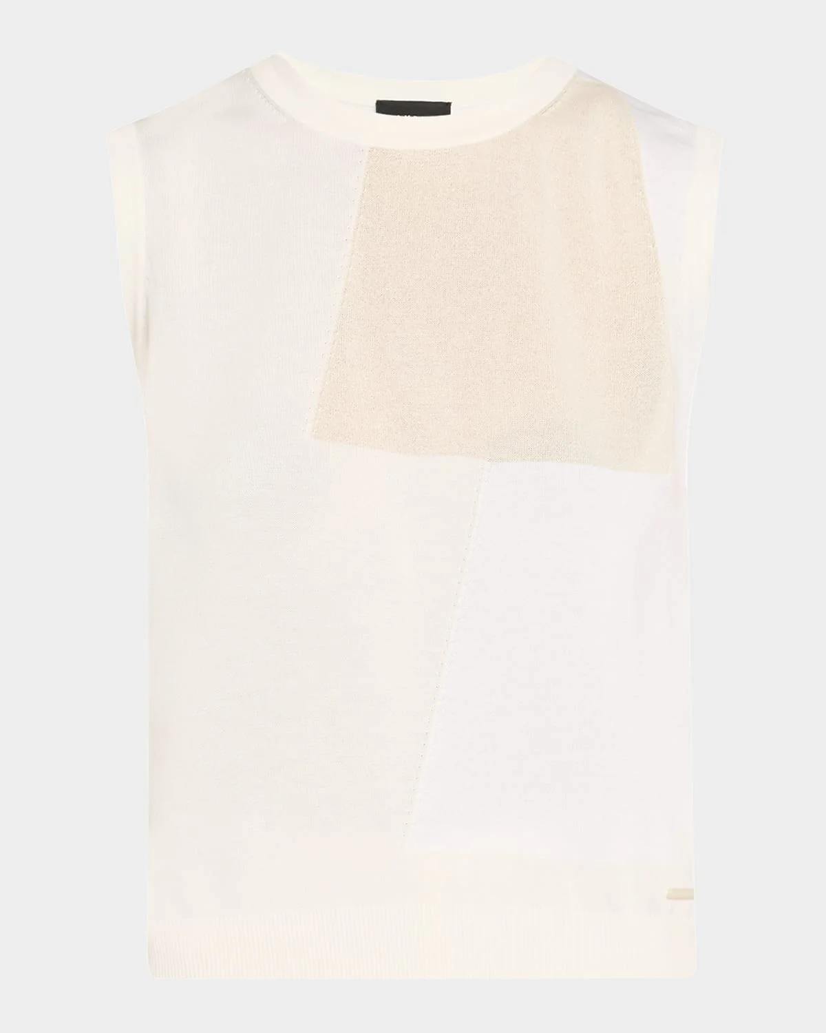 Cotton-Blend Jacquard Trapeze Rayonnant Knit Top - 1