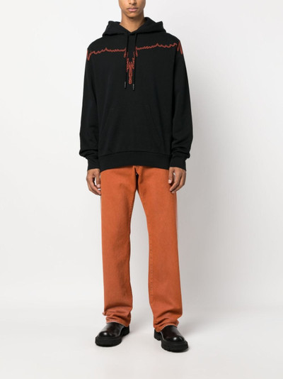 Marcelo Burlon County Of Milan graphic-print drawstring hoodie outlook