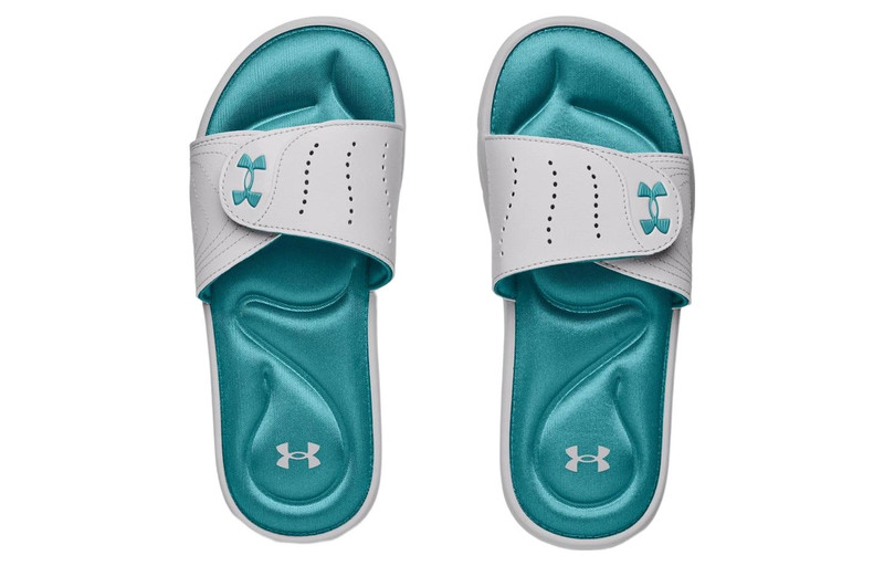 Under Armour (WMNS) Under Armour Ignite 9 Slide 'Halo Grey Cosmos' 3022717-105 outlook