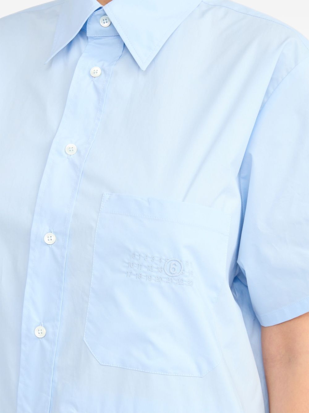 cotton shirt dress - 7