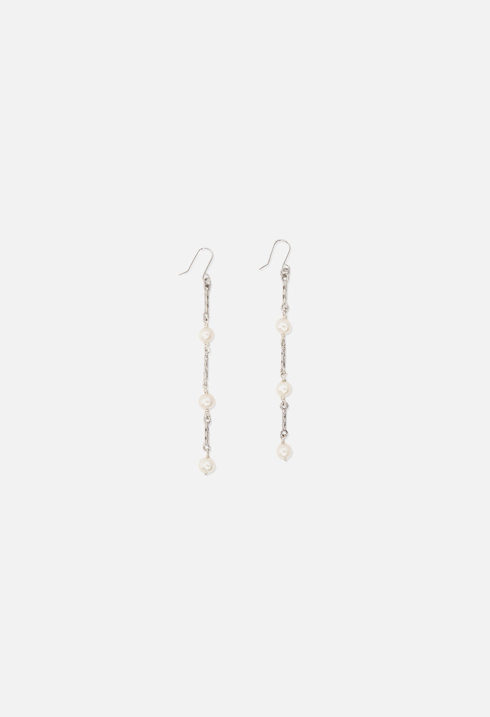 JOHN ELLIOTT X M.A.R.S TWIST LINK PEARL EARRINGS - 2