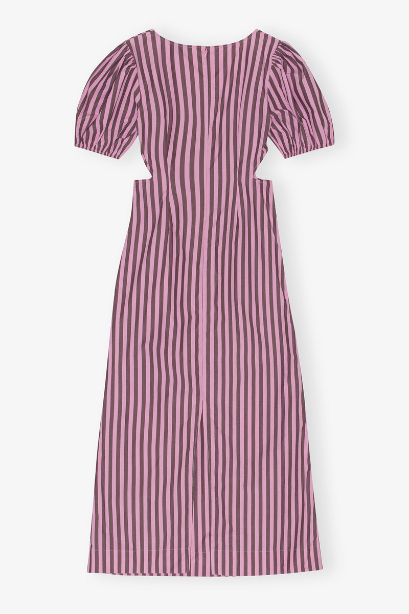 STRIPED COTTON CUTOUT DRESS 5