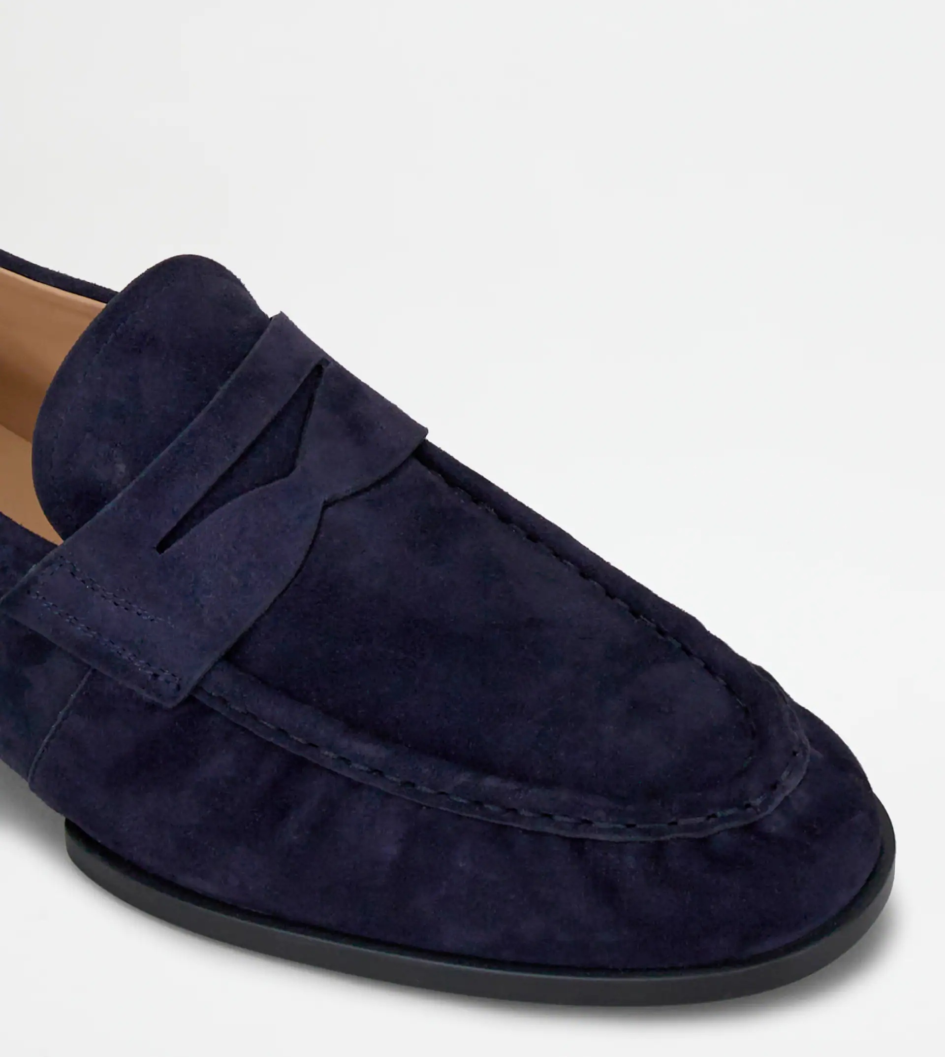 LOAFERS IN SUEDE - BLUE - 5