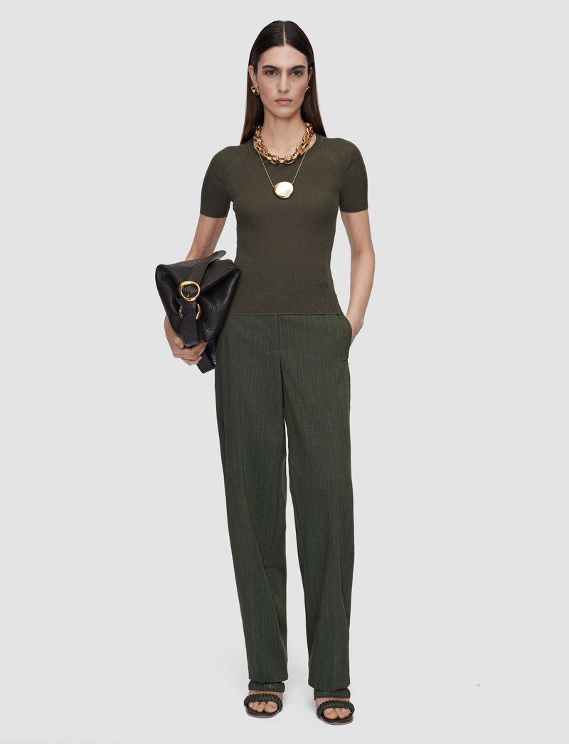 JOSEPH Belarb Linen Blend Knit T-Shirt outlook