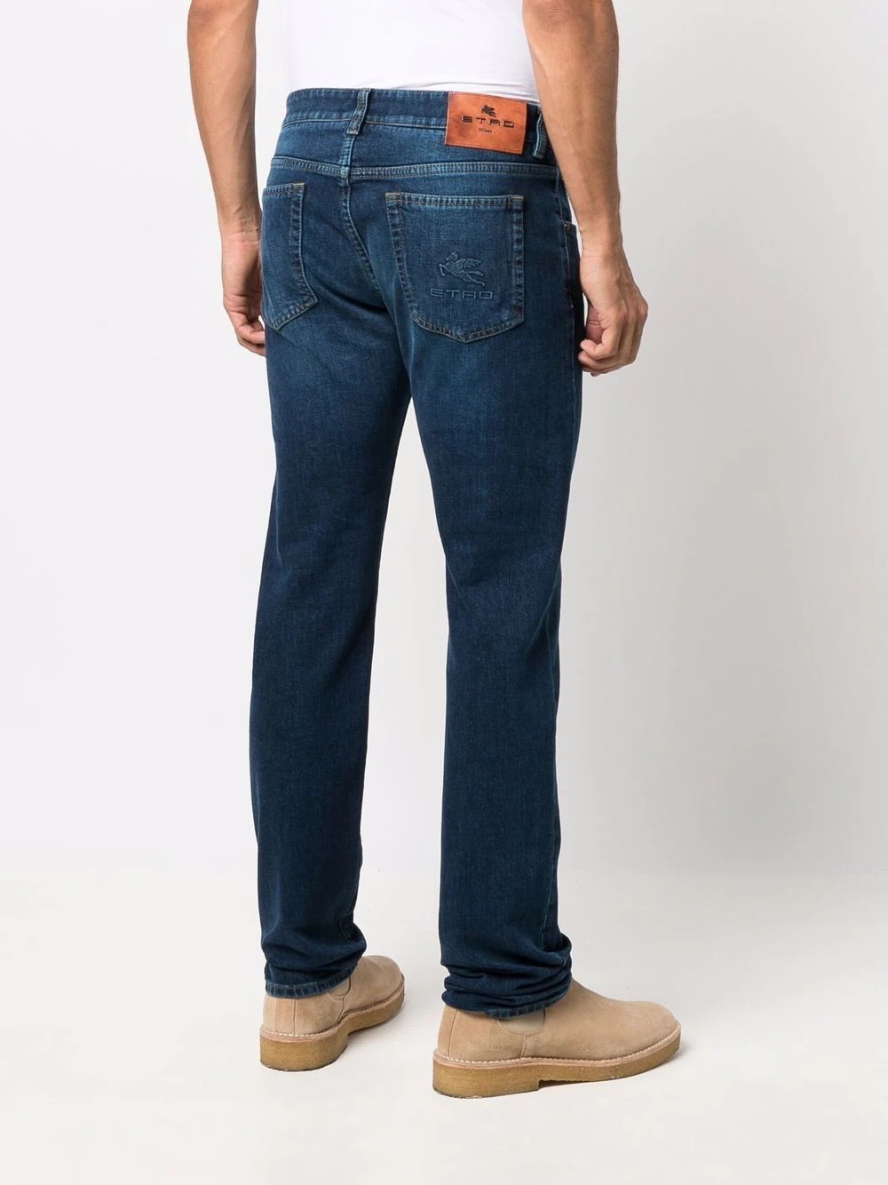 faded-effect slim-fit jeans - 4