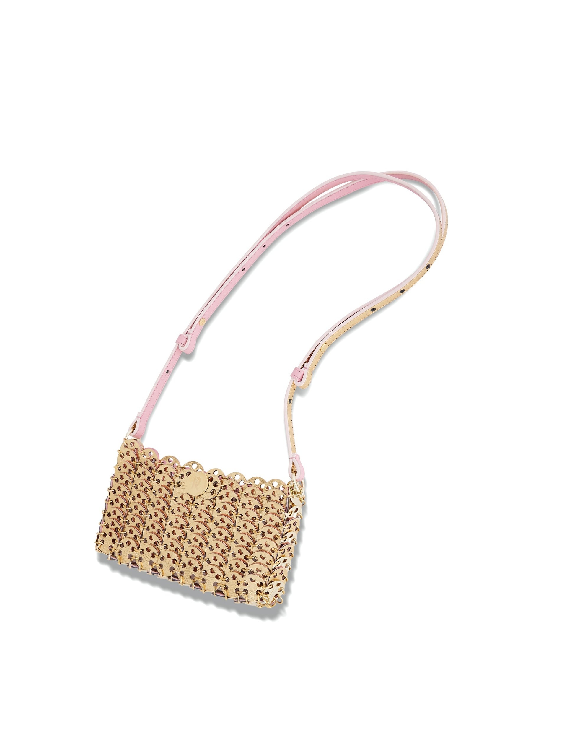 PINK/GOLD 1969 MINI FLIP BAG IN LEATHER - 3