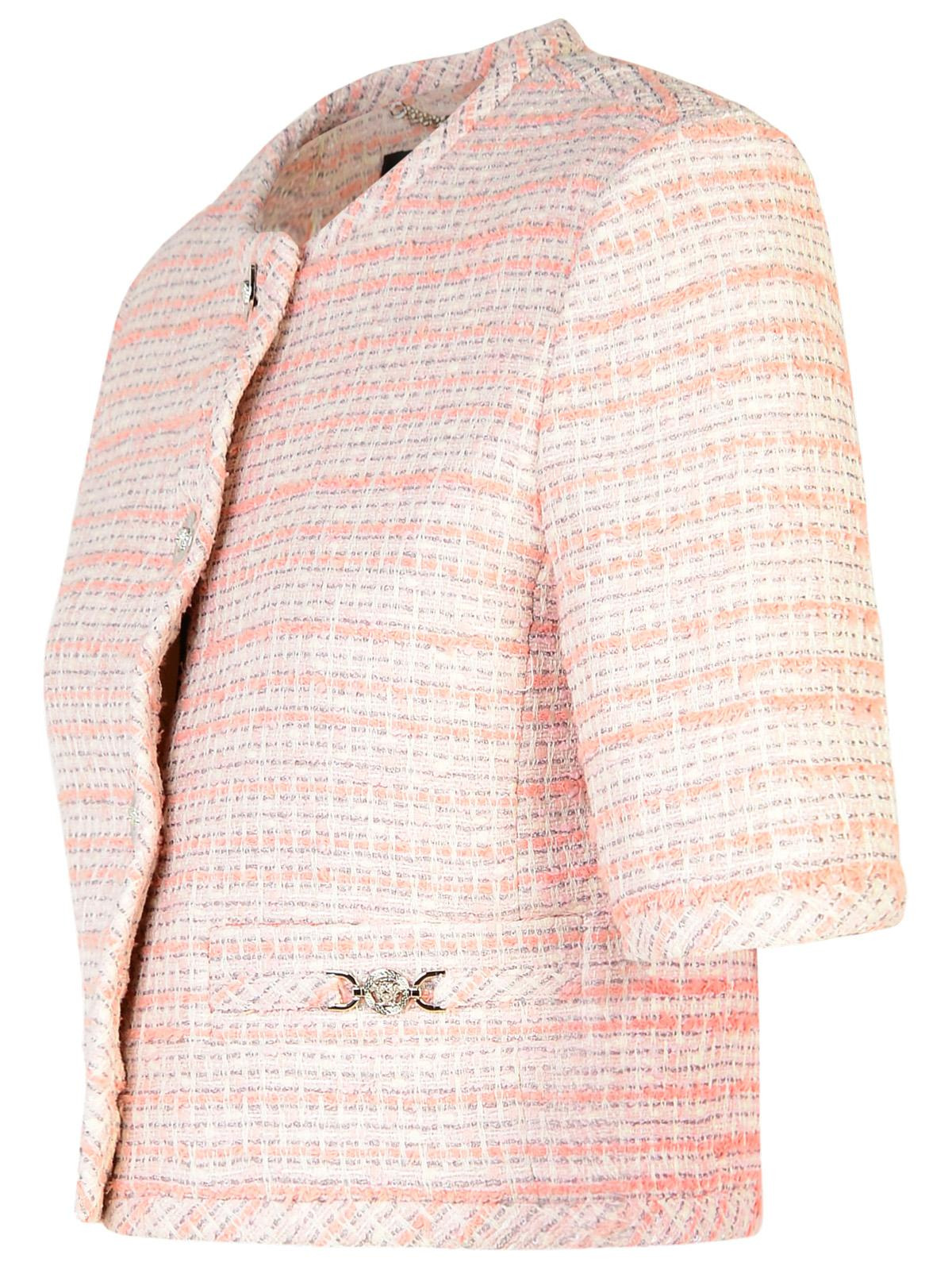 Versace Pink Cotton Blend Jacket Women - 2