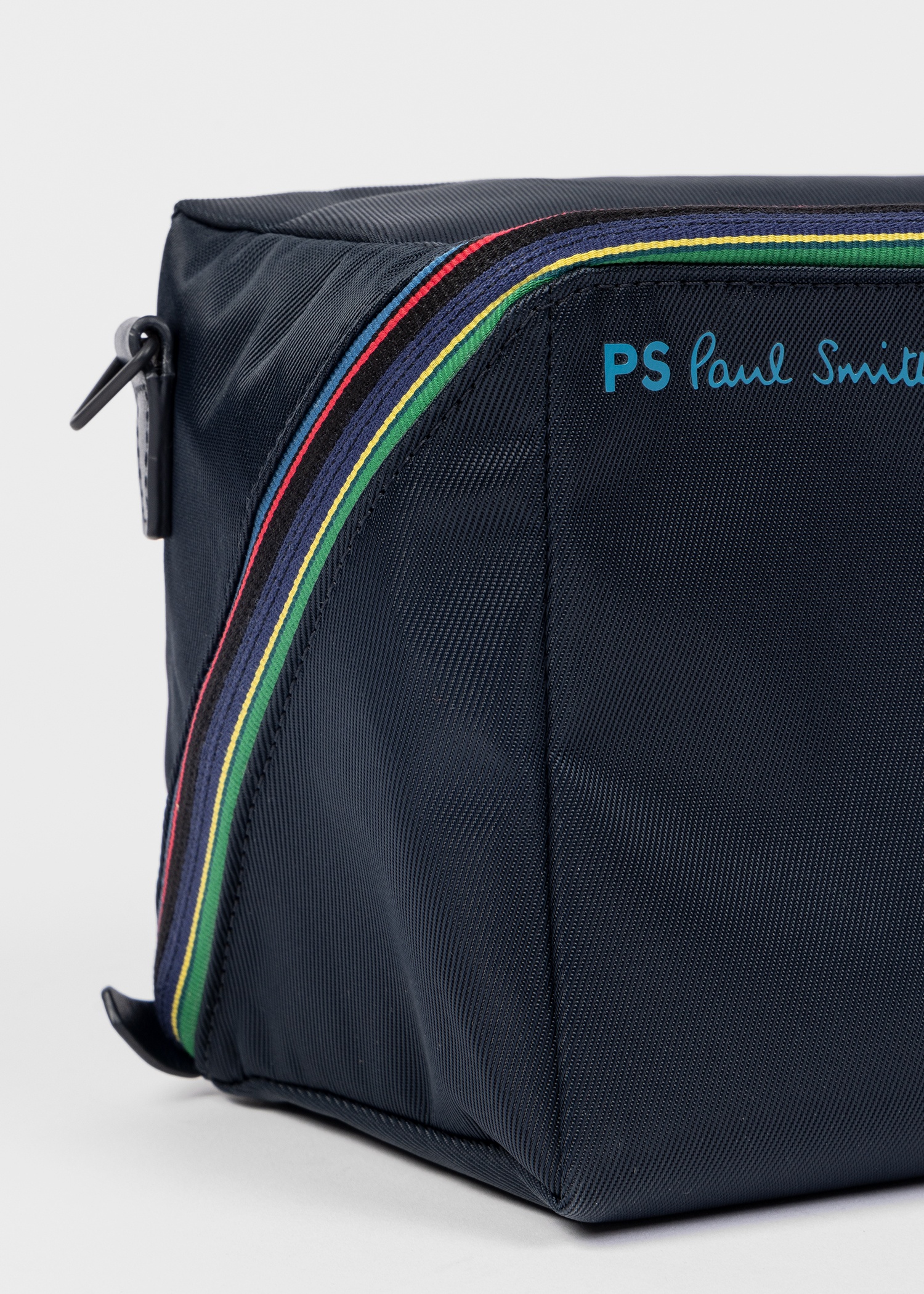 Navy 'Sports Stripe' Nylon Wash Bag - 3